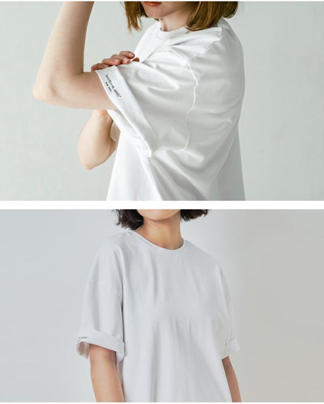 whyto ホワイト コットン 2way フォトプリント Tシャツ “2way print tee” wht26hcs4015 レディース 春夏_12