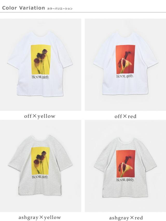 whyto ホワイト コットン 2way フォトプリント Tシャツ “2way print tee” wht26hcs4015 レディース 春夏_16