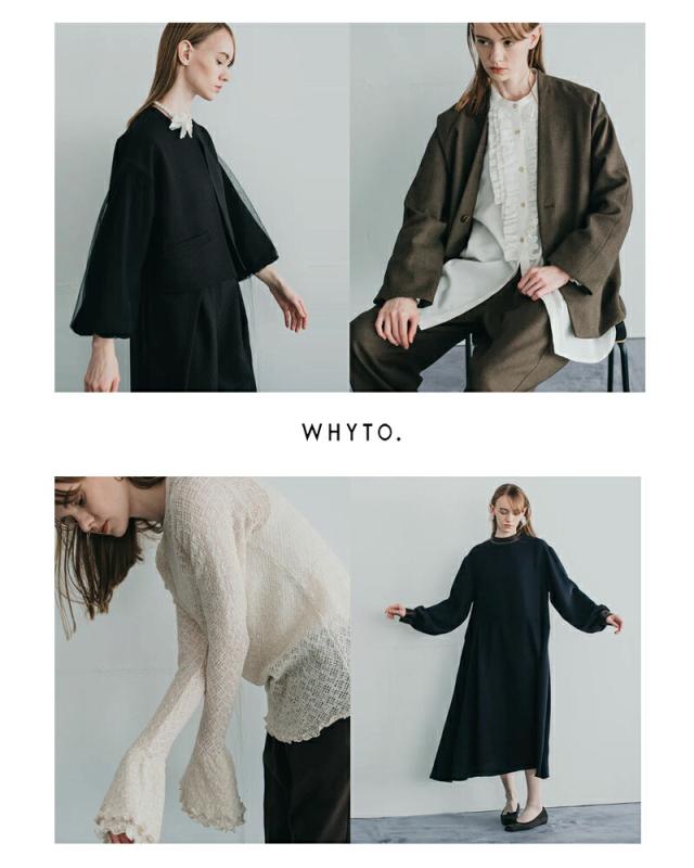 whyto ホワイト スタンドフリルカラー ブラウス “stand frill collar blouse” wht26hbl4090 レディース 2026ss新作 春夏 クーポン対象
