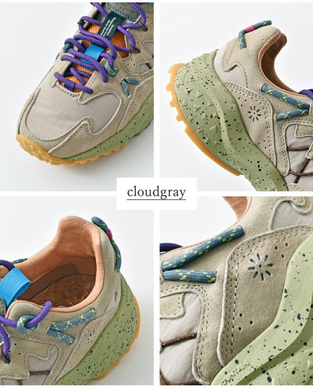 Flower MOUNTAIN フラワーマウンテン  ヤマブシ リップストップナイロン オーバーレイレザー スニーカー “YAMABUSHI” yamabushi-yo 2025aw新作 レディース クーポン対象