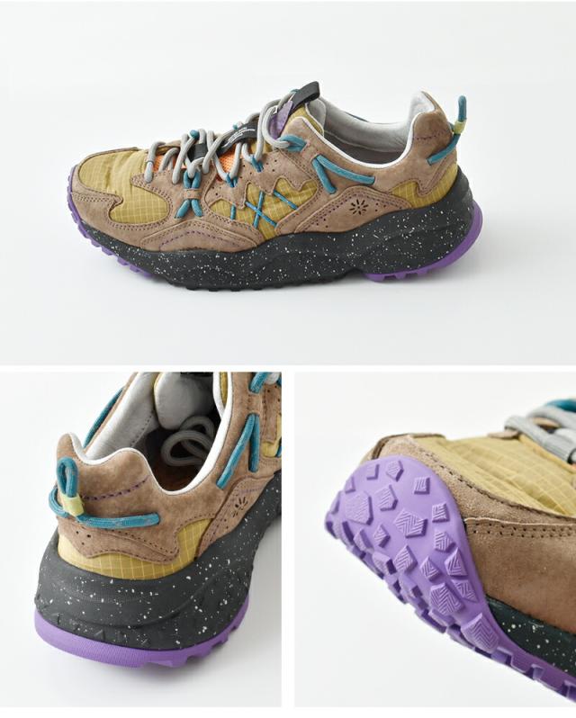 Flower MOUNTAIN フラワーマウンテン  ヤマブシ リップストップナイロン オーバーレイレザー スニーカー “YAMABUSHI” yamabushi-yo 2025aw新作 レディース クーポン対象