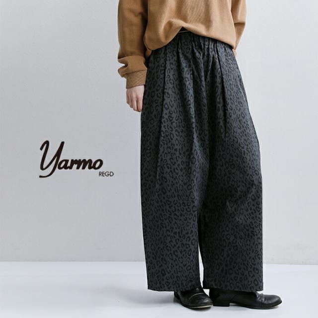 Yarmo ヤーモ レオパード ツイル ワーク パンツ yar-26ss-p28 レディース 2026ss新作 春夏_1