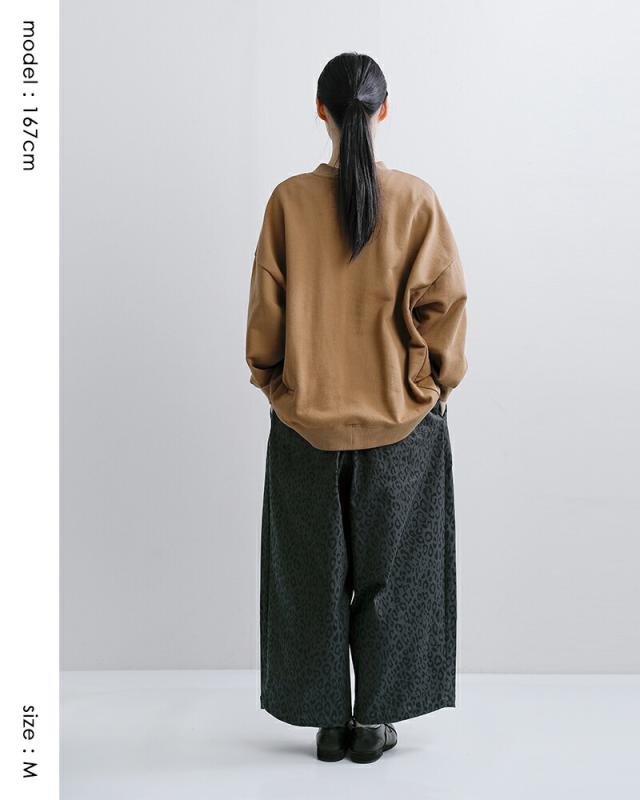 Yarmo ヤーモ レオパード ツイル ワーク パンツ yar-26ss-p28 レディース 2026ss新作 春夏_11