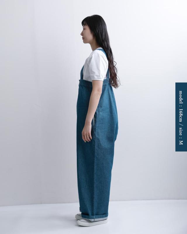 Yarmo ヤーモ デニム ハイライズ ブレース トラウザー パンツ yar-26ss-p32 レディース 春夏_9