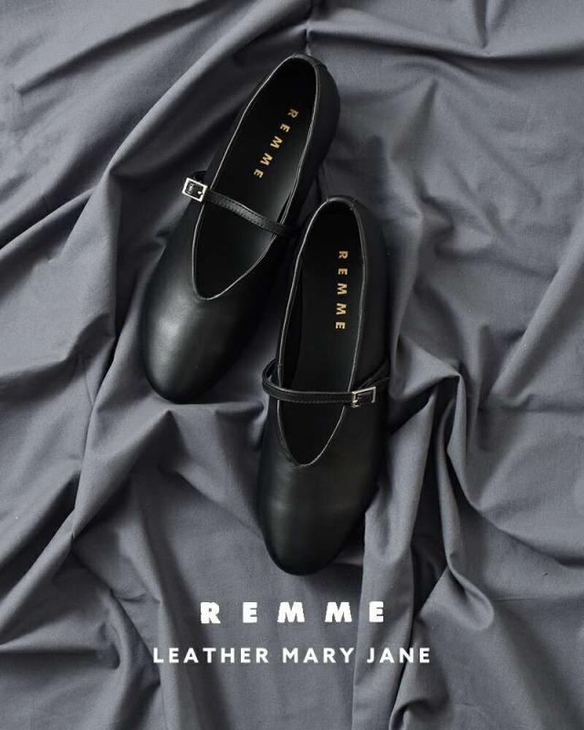 レメ ストラップ チェーン REMME  シープレザー メリージェーン シューズ zh-25w013-1-so  クーポン対象 レメ ストラップ チェーン REMME シープレザー メリージェーン