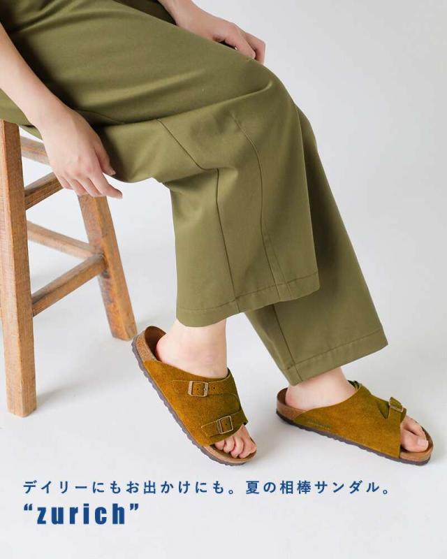 ビルケンシュトック コンフォートサンダル靴 シューズ BIRKENSTOCK  チューリッヒ スエード レザー ナロー サンダル “ZURICH” zurich  クーポン対象