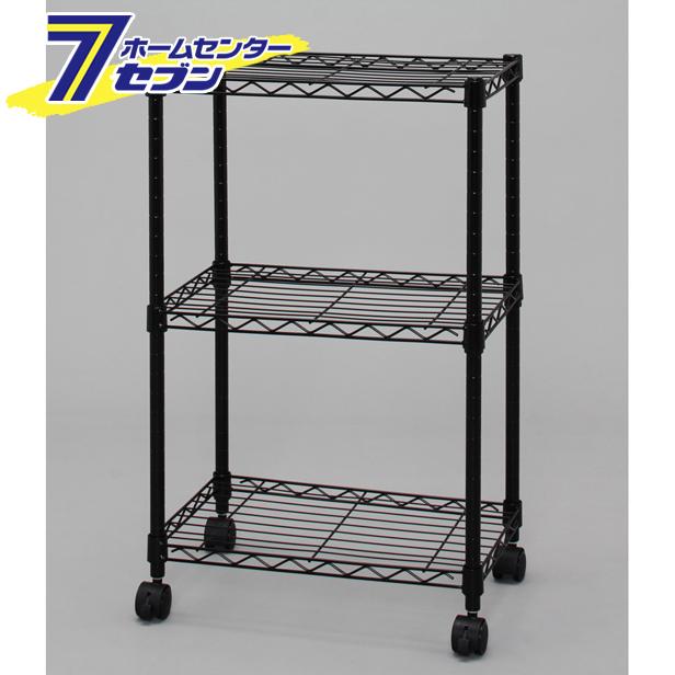 カラーメタルラック ブラック CBM-44073 4段 幅44.5×奥行32.5×厚