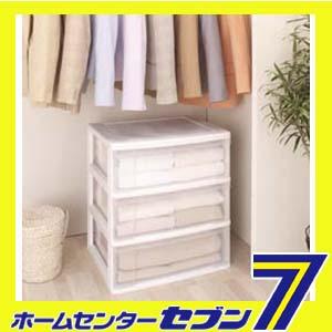 ワイドチェスト ホワイト/クリア N653 アイリスオーヤマ [N653]