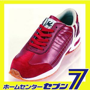 安全スニーカー ワイン 26.0cm #206 コーコス信岡 [#206 安全靴 作業 靴 セーフティ シューズ ワーキングシューズ]