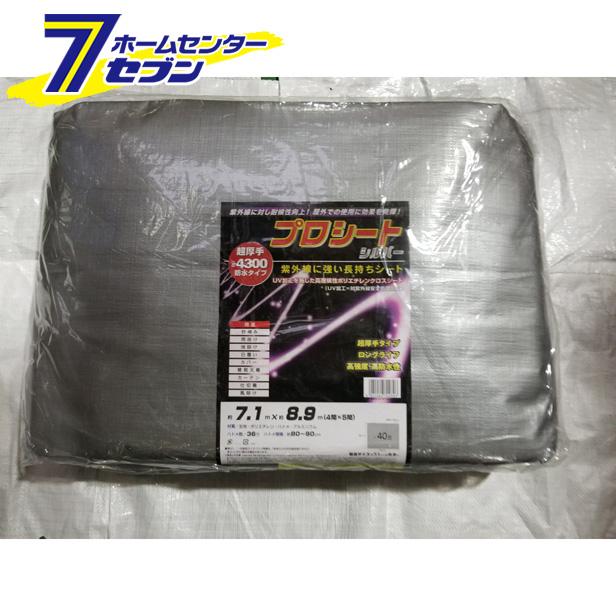プロシート　シルバー　#4300 約7.1m×8.9m  ミズキの通販は