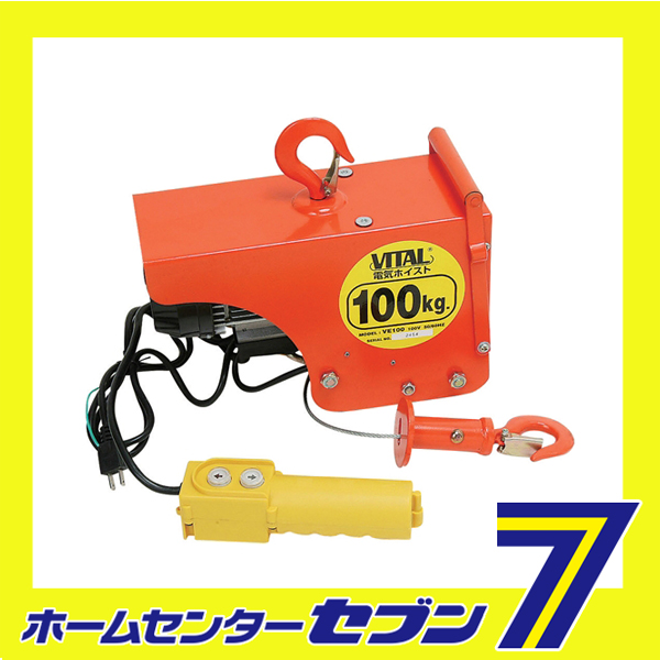 電気ホイスト 100? VE100 バイタル工業 [作業工具 スリング ジャッキ チェンブロック]