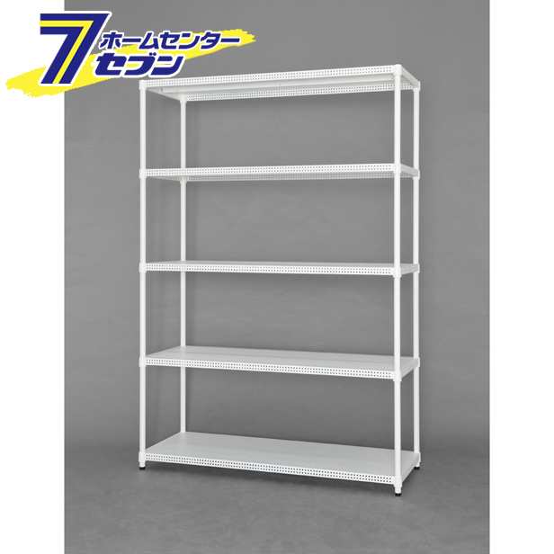 カラーパンチング ラック ホワイト CMR-P1218J 幅120×奥行46×厚さ178.5ｃｍアイリスオーヤマ [収納 メタルラック]の通販は