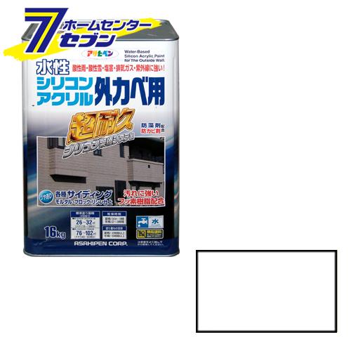 水性シリコンアクリル外カベ用 16kg ホワイトアサヒペン [水性 水性シリコンアクリル外カベ用 16kg ホワイトアサヒペン [水性