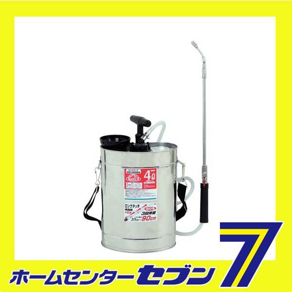 ロングタッチ肩掛半自動噴霧器 4L ジュシポンプ藤原産業 [園芸機器 噴霧器 金属製噴霧器]の通販は