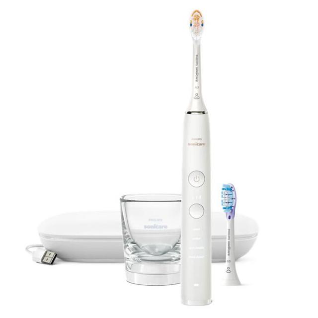 フィリップス 電動歯ブラシ ソニッケアー ダイヤモンドクリーン 9000 ホワイト HX9911/57 [電子歯ブラシ 本体 音波歯ブラシ オーラルケア 歯ブラシ 歯ぶらし 充電式 歯垢除去 歯磨き 純正品 家電 Sonicare Diamond Clean white Philips]