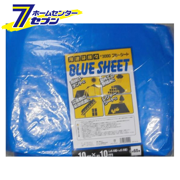 ブルーシート #3000 10x10m SSB100100 エスエス産業