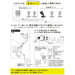 ひかりノベーション壁のひかり追加用ライト LGL-LH02 タカショーの通販は