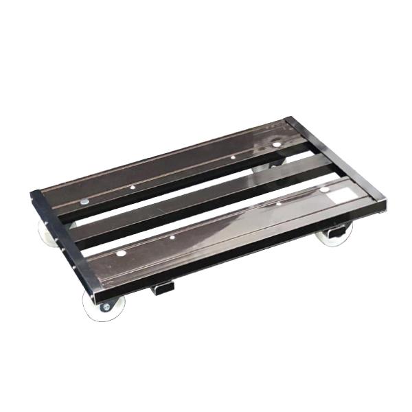 連結式アルミ台車 ドーリー ブラウン 5台セット ARD-80BR アルミス [リビング オフィス 移動 自在キャリー スタッキング]台車・リヤカー