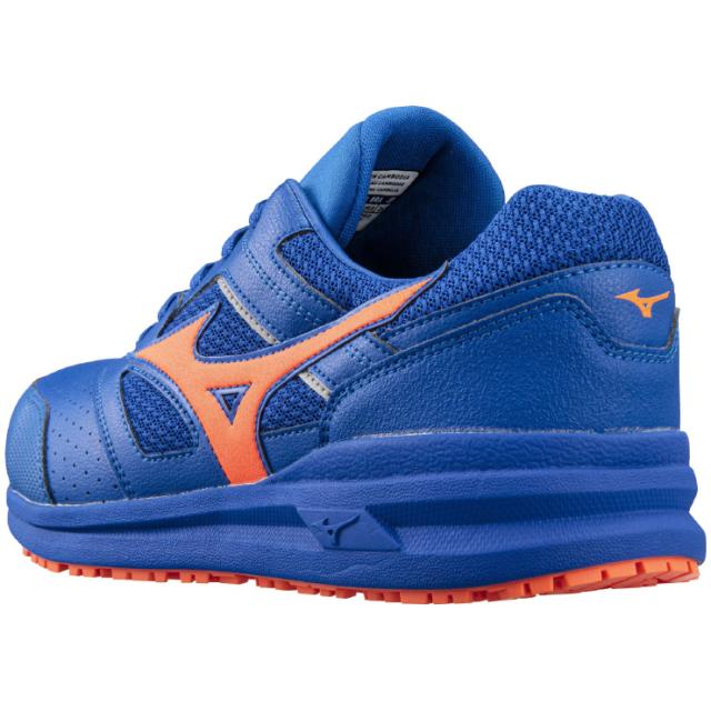 mizuno ミズノ ワークシューズ オールマイティ ALMIGHTY LSII 11L 25.0cm ブルー×オレンジ F1GA210027 安全靴 プロテクティブスニーカー 軽量 衝撃吸収 クッション性 耐滑性 通気性 人工皮革 JSAA A種 運輸業 建築業 製造業