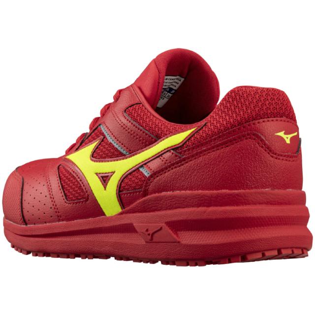 mizuno ミズノ ワークシューズ オールマイティ ALMIGHTY LSII 11L 28.0cm レッド×イエロー F1GA210062 安全靴 プロテクティブスニーカー 軽量 衝撃吸収 クッション性 耐滑性 通気性 人工皮革 JSAA A種 運輸業 建築業 製造業