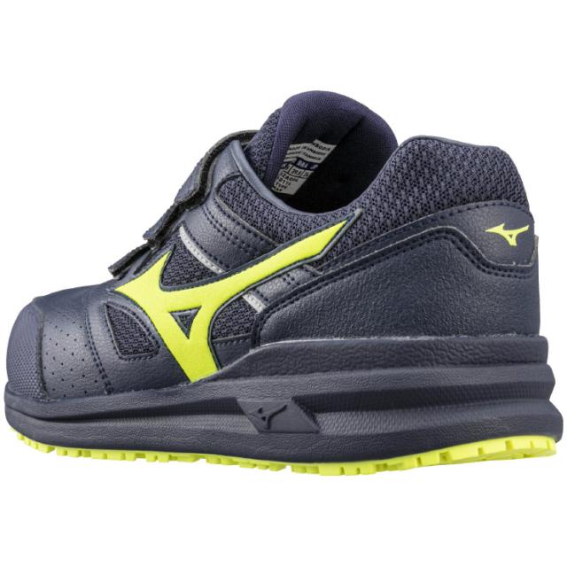mizuno ミズノ ワークシューズ オールマイティ ALMIGHTY LSII 22L 25.5cm ネイビー×イエロー F1GA210114 安全靴 プロテクティブスニーカー 軽量 衝撃吸収 クッション性 耐滑性 通気性 人工皮革 JSAA A種 運輸業 建築業 製造業