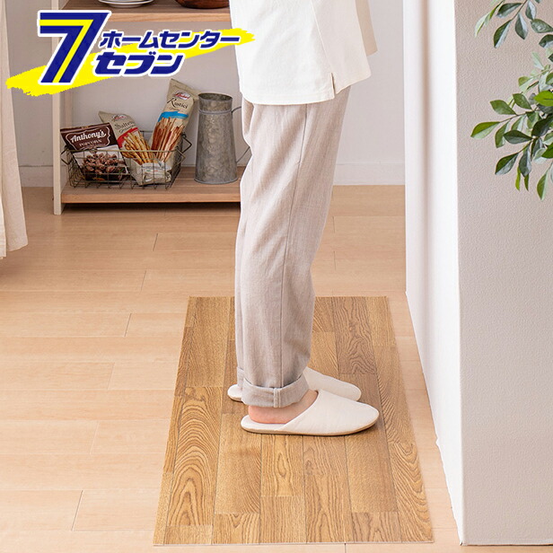 水拭きできるクッションフロア 約182×300cm ナチュラル  萩原 [抗ウイルス 抗菌 防カビ DIY お手入れ簡単]の通販は 10,574円