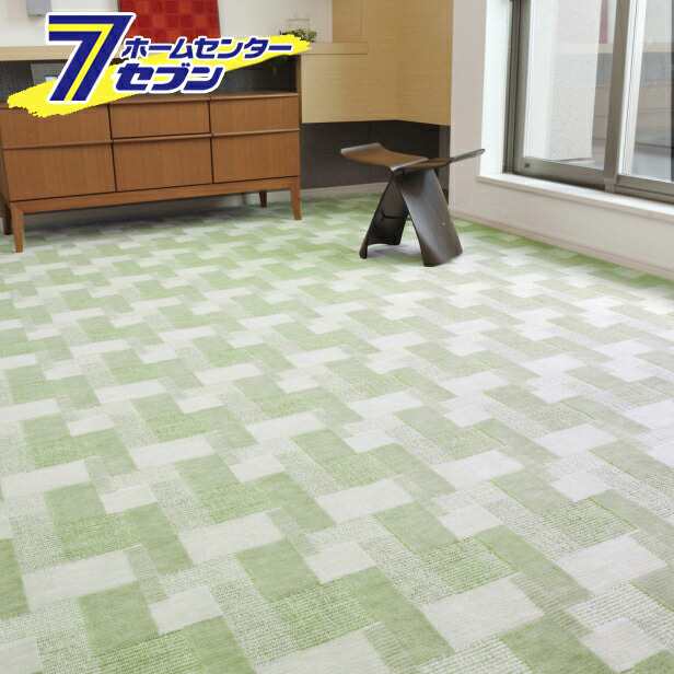 レトロかわいい抗菌カーペット バール  江戸間 3帖 グリーン  萩原 [レトロ 日本製 防臭 床暖房OK]の通販は 7,195円