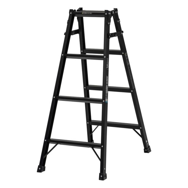 脚立 4段 KUR-120 はしご兼用脚立 幅広 ブラック アルミ KUR-120 アルインコ [alinco 黒 black はしご ハシゴ 梯子 kur120]の通販は脚立・はしご・作業台