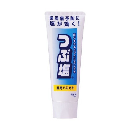 つぶ塩 薬用ハミガキ スタンディングチューブ(180g)【ケース販売：48個】 花王 【つぶ塩】