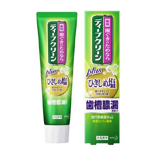 ディープクリーン 薬用ハミガキ ひきしめ塩(100g)【ケース販売：48個】 花王 【ディープクリーン】