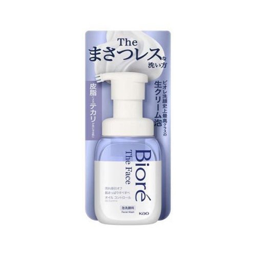 ビオレ ザフェイス 泡洗顔料 オイルコントロール 本体(200ml)【ケース販売：24個】 花王 【ビオレ】 泡洗顔 まさつレス 汚れ ザフェイス