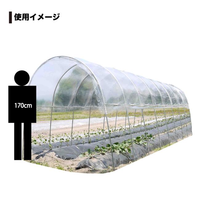 雨よけハウス 2畝用 AM2270型 南栄工業 [園芸用品 ビニールハウス 園芸温室 組立式 ナンエイ]_4