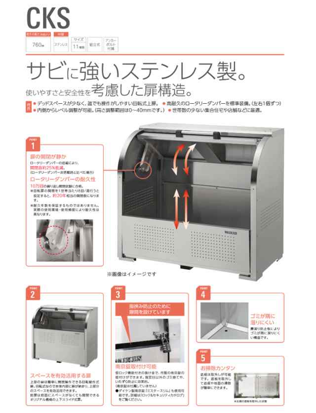 クリーンストッカー ゴミ収集庫 CKS-1009 ダイケン [ゴミストッカー