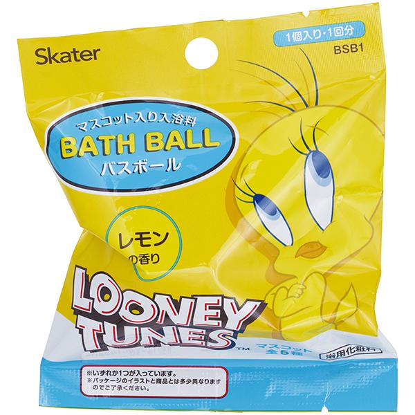 (ケース販売 20個入り) バスボール TWEETY トゥイーティー BSB1 スケーター [キャラボム まとめ買いケース購入 マスコット入り入浴料 入浴剤 バズボム おもちゃ マスコット入り 子供 子ども キッズ お風呂 キャラクター ]