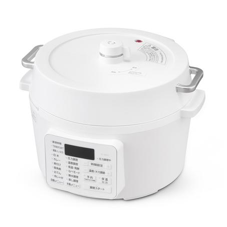 電気圧力鍋 4.0L ホワイト PC-MA4-W アイリスオーヤマ [電気鍋 ナベ なべ 手軽 簡単 自動調理 調理家電 キッチン家電 IRIS]