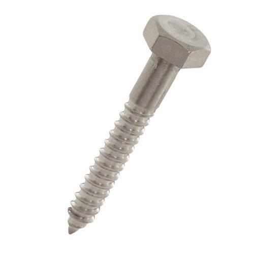 ステン 6角コーチ スクリュー ネジ径8mm×全長40mm 70本入 [六角 ステンレス 木ねじ コーススレッド 木用ねじ コーチ 八幡ねじ]