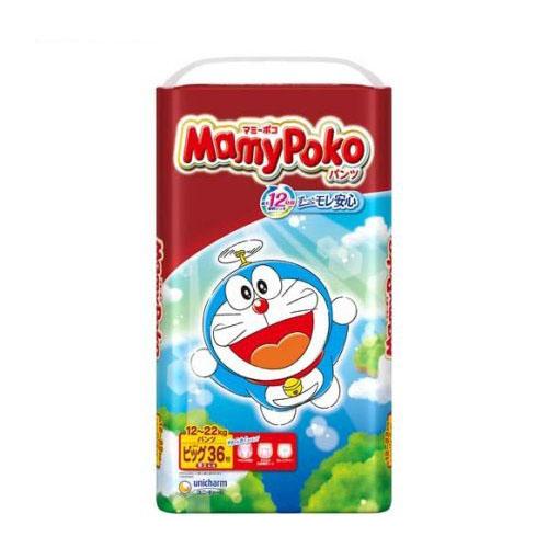 マミーポコパンツ ドラえもん 12〜22kg 紙おむつ ビッグサイズ パンツ (36枚入) [ベビー オムツ ユニ・チャーム]