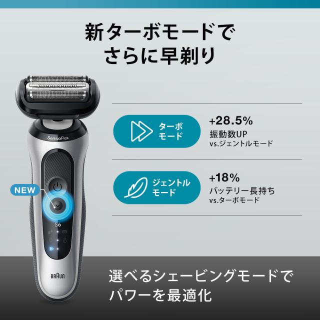 BRAUN シェーバー 充電式シェーバー 62-S1200S シルバー
