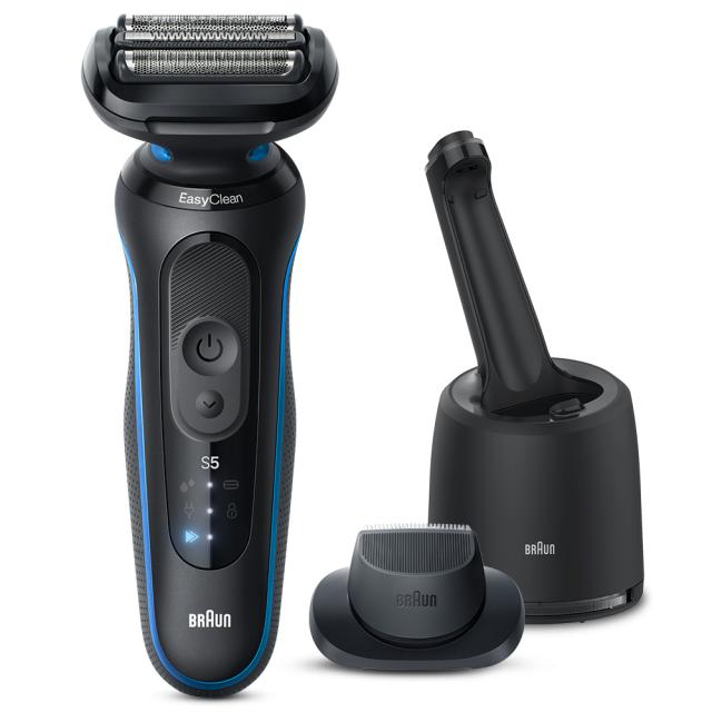 早い者勝ちです！BRAUN　シェーバー　シリーズ5　52-B7200C BRAUN シェーバー 充電式シェーバー 52-B7200cc ブルー ブラウン [密着