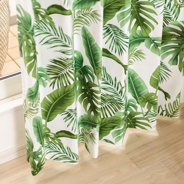 カーテン 2級遮光 ビーチ プリーツ加工 モンステラ柄 グリーン 100x178cm 2枚組  クレアール [遮光カーテン 形状記憶付き リーフ柄 ボタニカルテイスト モダン 自然 森 癒し 日よけ 見えにくい 綺麗なヒダ  2枚セット ]の通販は 5,443円