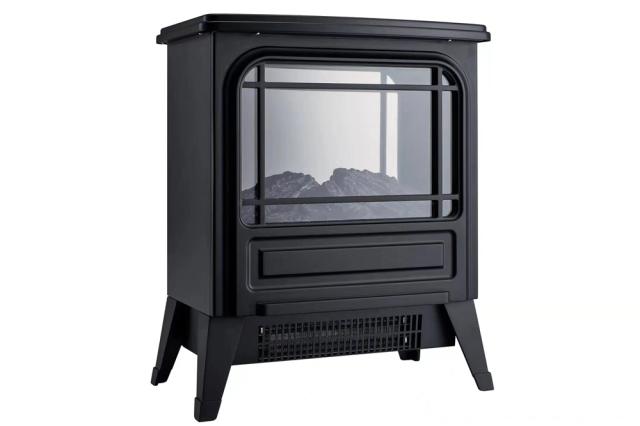 暖炉型ヒーター W350×D210×H425mm ブラック SKJ-RK100DH [暖房器具 暖炉タイプ フェイクヒーター エスケイジャパン]