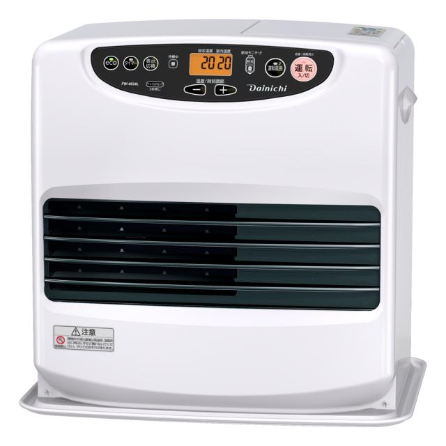 家庭用 石油ファンヒーター 木造11畳・鉄筋15畳 ムーンホワイト FW-4224NC（W） [暖房器具 季節家電 灯油 スピード暖房 消臭 エコ ダイニチ]の通販は
