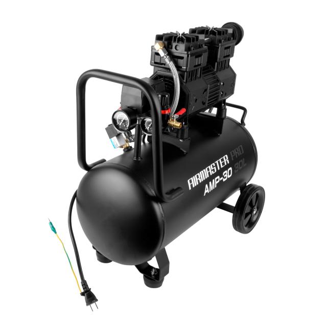 静音 オイルレス コンプレッサー (30L) AMP-30 （個人宅配可