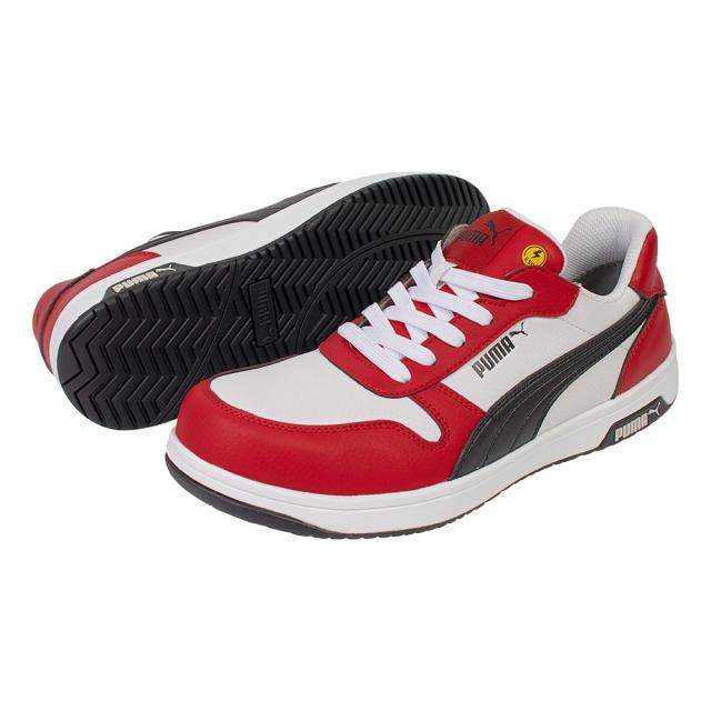 プーマ安全靴#64.208 28.0cmフロントコート·レッドロー PUMA（プーマ） PUMA 64 208 0 FRONTCOURT RED LOW 赤 フロントコート
