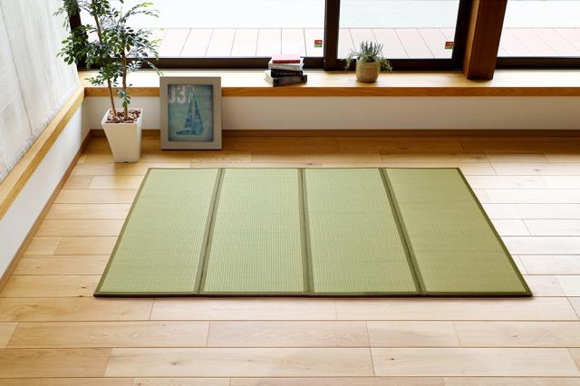 折り畳める 畳マットレス 鞍馬 セミダブル 120×200cm 159059260 [折りたたみ 折り畳み い草マットレス 置き畳 敷物 寝具 ゴザ お昼寝マット和風 萩原]
