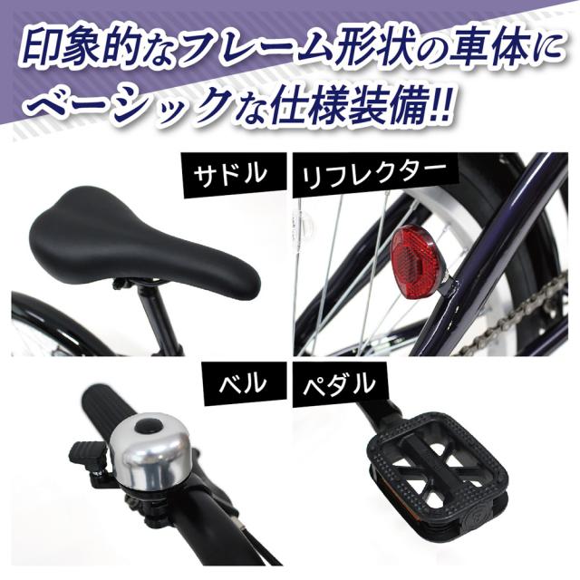 折畳み自転車 6段 20インチ BL ダークブルー FIELD CHAMP MG-FCP206BL [折りたたみ自転車 ハンドル折畳み 6段変速 コンパクト 自転車本体 お客様組立品 mimugo 正規店 ミムゴ フィールドチャンプ ミムゴ]_7