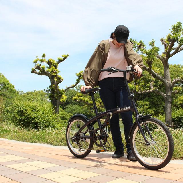折畳み自転車 6段 20インチ BL ダークブルー FIELD CHAMP MG-FCP206BL [折りたたみ自転車 ハンドル折畳み 6段変速 コンパクト 自転車本体 お客様組立品 mimugo 正規店 ミムゴ フィールドチャンプ ミムゴ]_8