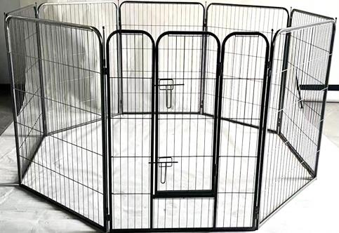 8面 ペット用サークル 100 ブラック [ケージ ゲージ ペット用ハウス 犬