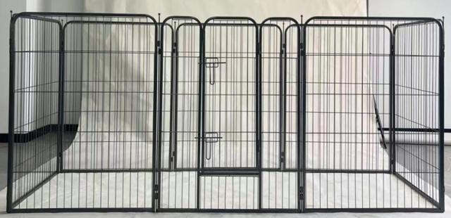 8面 ペット用サークル 100 ブラック [ケージ ゲージ ペット用ハウス 犬