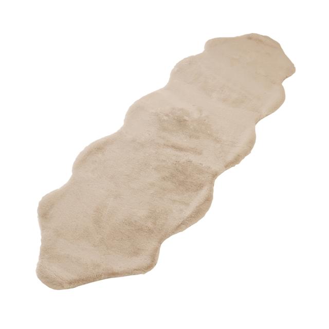 フェイクファー マット ルミエ ベージュ 60×180cm [ベンチシート 後部座席 長椅子 ソファー 大島屋]